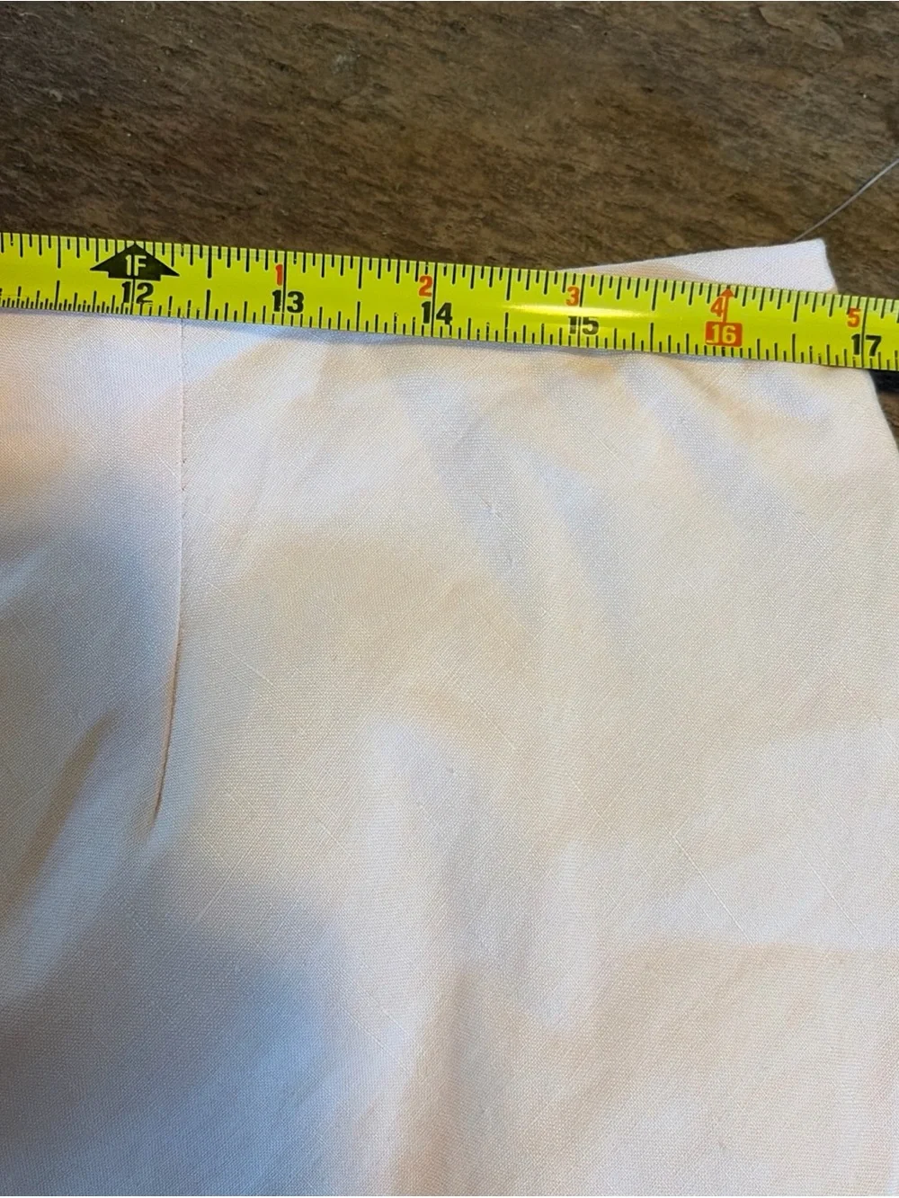Vtg Ralph Lauren LRL Silk Linen Skirt Womens 16 Pale Pink Ruffle Hem NWT